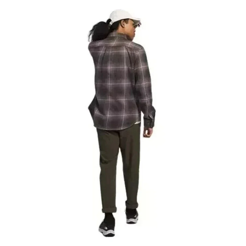 The North Face Arroyo NF0A4QPJOZ5 Shirts Men Fawn Gray Flannel Button Up SGN1347